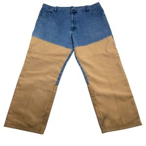 Scheels Outfitters Mens Upland Field Pants Pheasant Brown Brush Guard 44x32